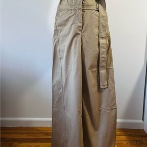 Zara Beige Wide-Leg Chinos